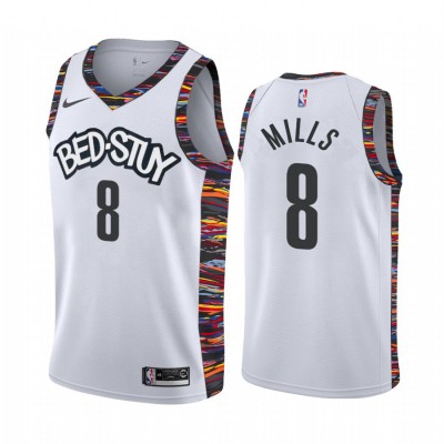 NikeBrooklyn Nets #8 Patty Mills Youth 2019-20 White BED-STUY City Edition Stitched NBA Jersey